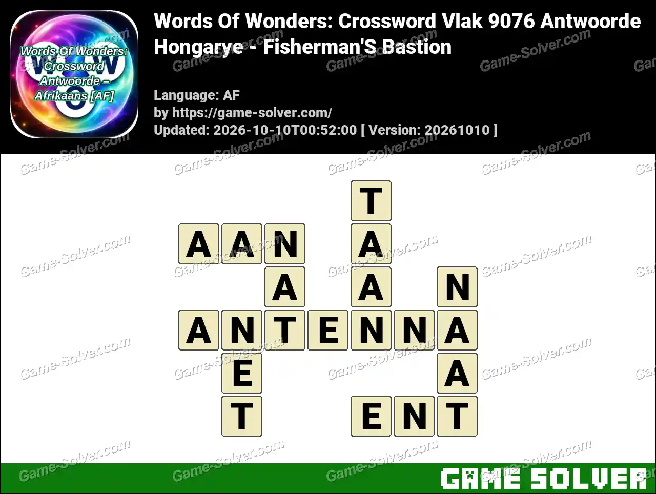 Words Of Wonders: Crossword Vlak 9076 Antwoorde – Hongarye – Fisherman’S Bastion